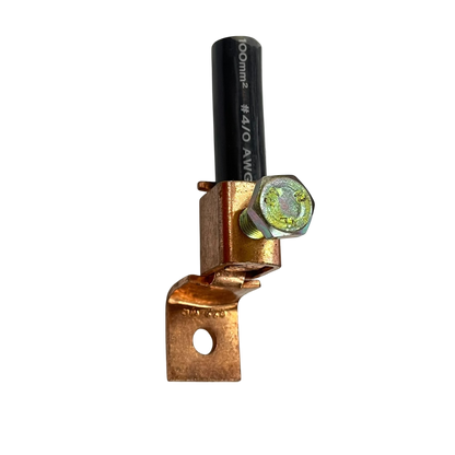 Local brand Solderless Terminal Lugs 80mm-100mm copper electrical connector with black wire and bolt