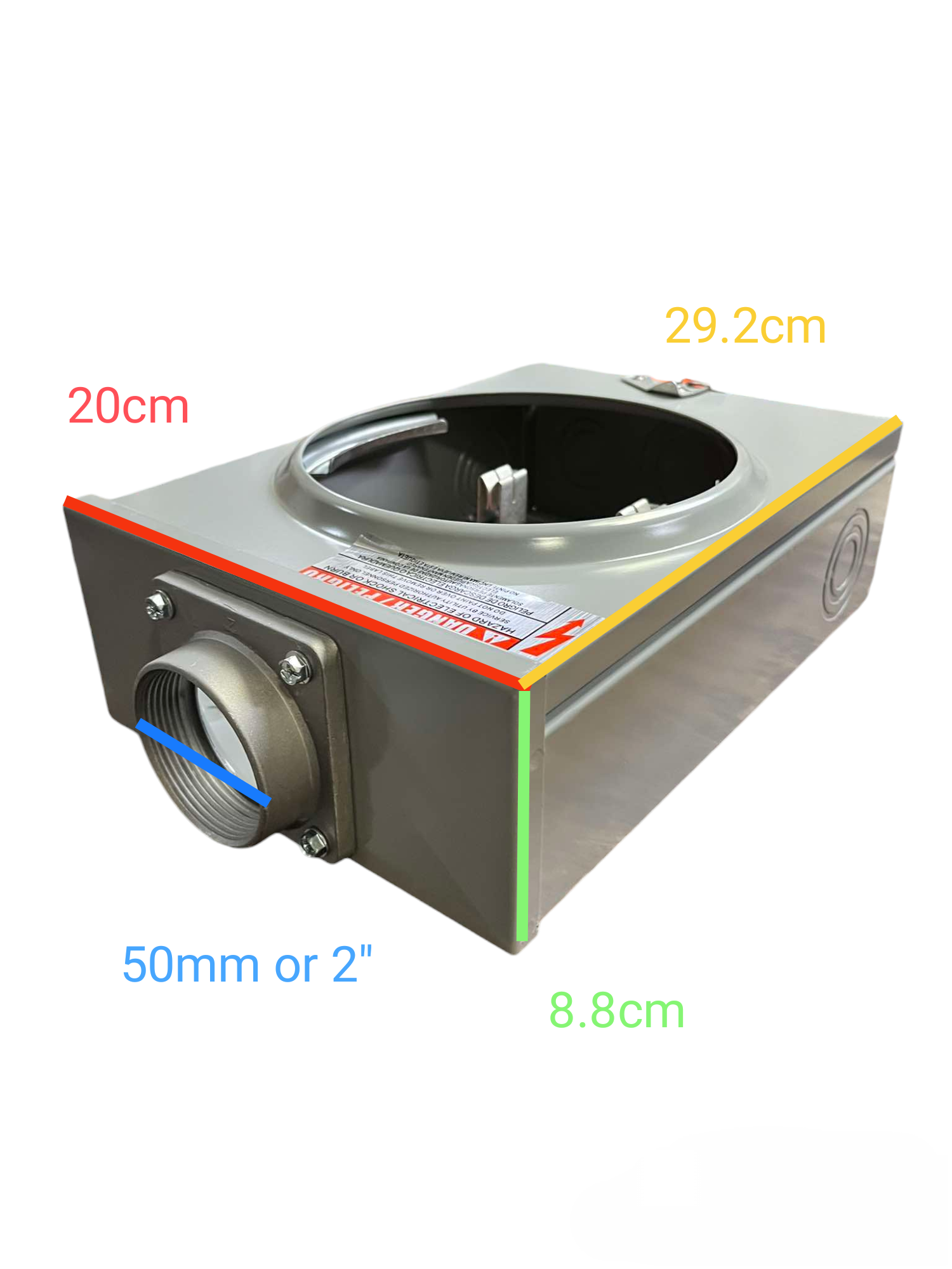 Cirtech Square Meter Base for 4 Jaws with metal construction and detailed measurements