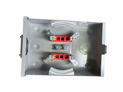 Cirtech Square Meter Base for 4 Jaws in gray metal housing with red and silver components