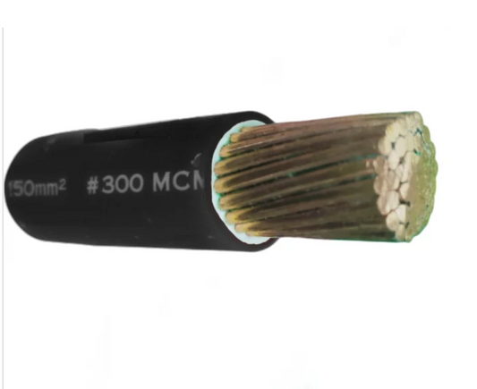 Duraflex THHN Wire 150mm Stranded 300MCM (Per Meter) Black