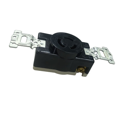 Panasonic 15A P Twist Lock Outlet with Plate 2P+E (3P) 125V (ML-1) WF2315 and WNF6253W-8 , Twistlock Outlet with Plate 15A 2P+E