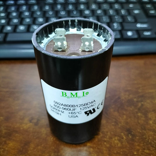 BMI Motor Starting Capacitor 800-960uF 125V AC, Capacitor 800-960MFD 125V