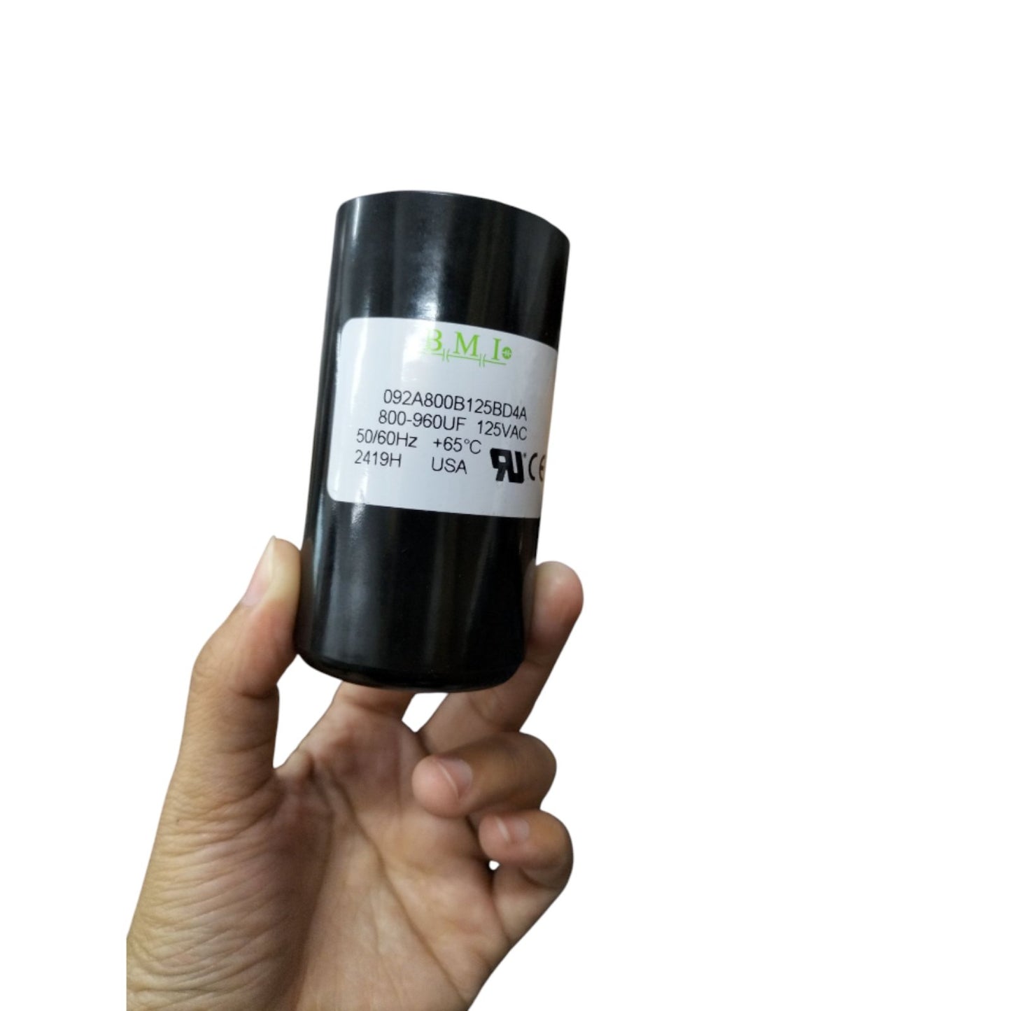 BMI Motor Starting Capacitor 800-960uF 125V AC, Capacitor 800-960MFD 125V
