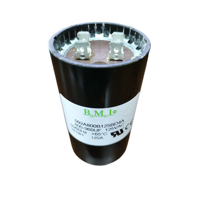 BMI Motor Starting Capacitor 800-960uF 125V AC, Capacitor 800-960MFD 125V