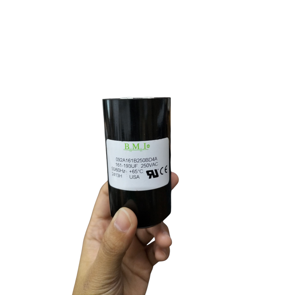 BMI Motor Starting Capacitor 161-193UF 250V AC, Capacitor 161-193MFD