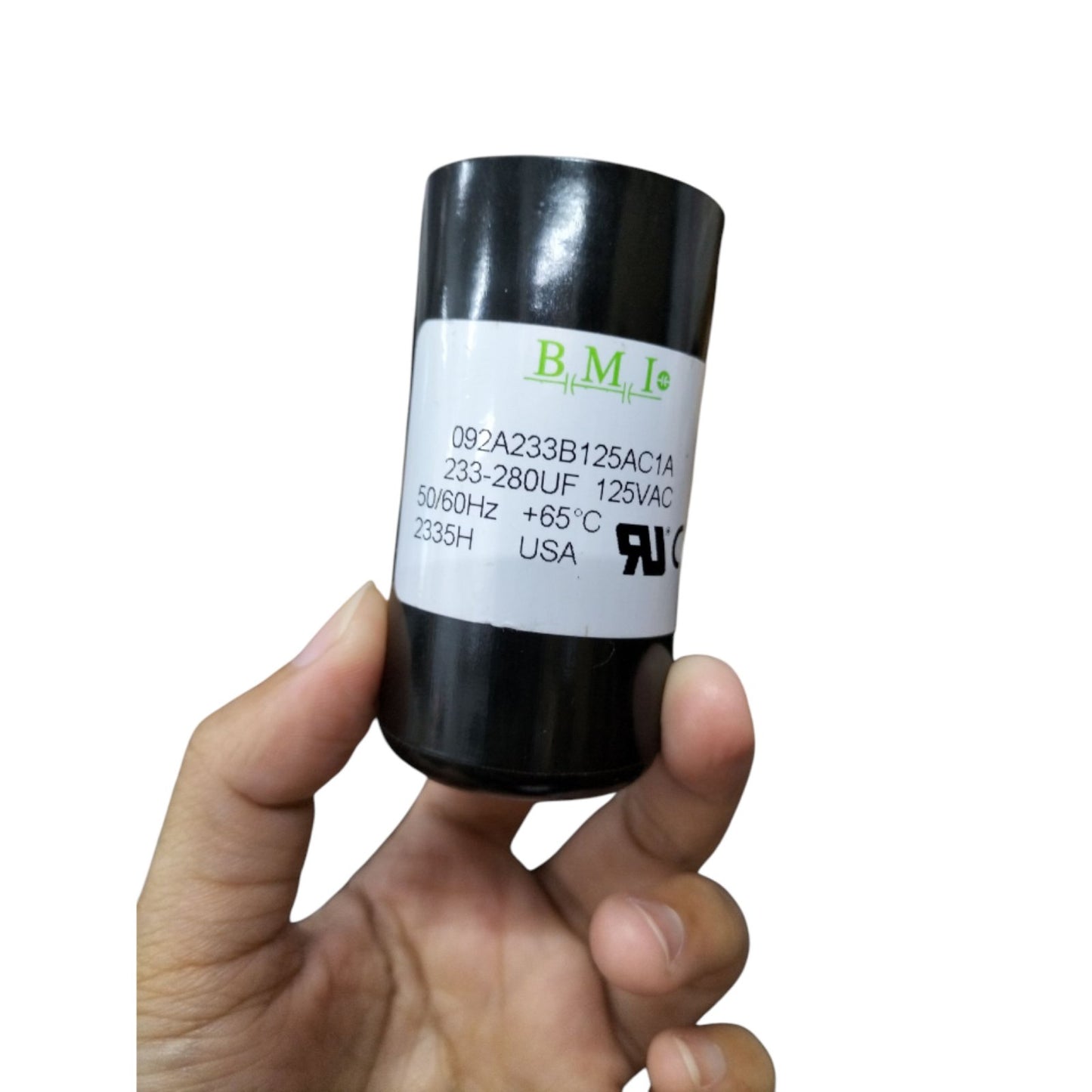 BMI Motor Starting Capacitor 233-280uF 125V AC, Capacitor 233-280MFD 125V