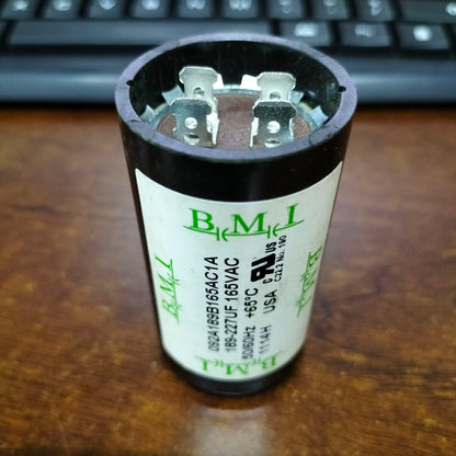 BMI Motor Starting Capacitor 189-227uF, Capacitor 189-227MFD 165V AC