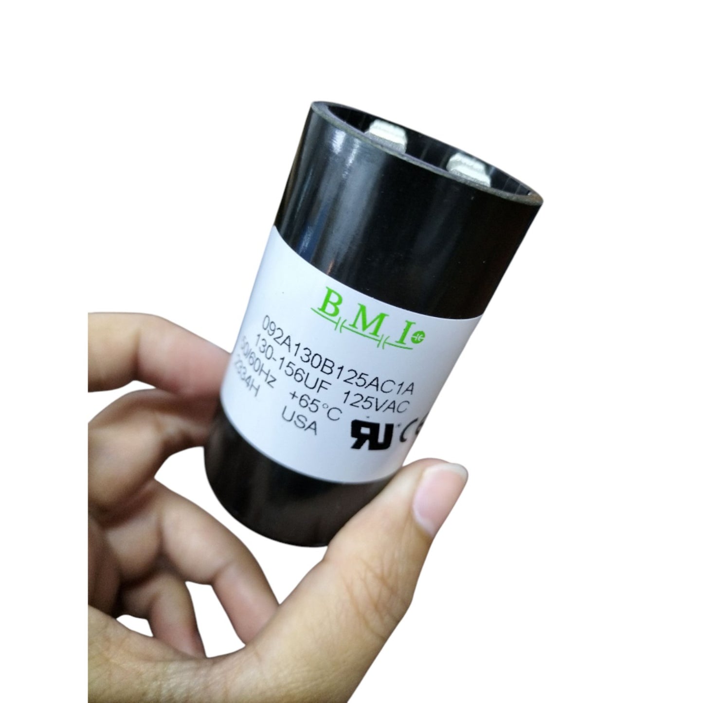 BMI Motor Starting Capacitor 130-156uF 125V AC, Capacitor 10-156MFD