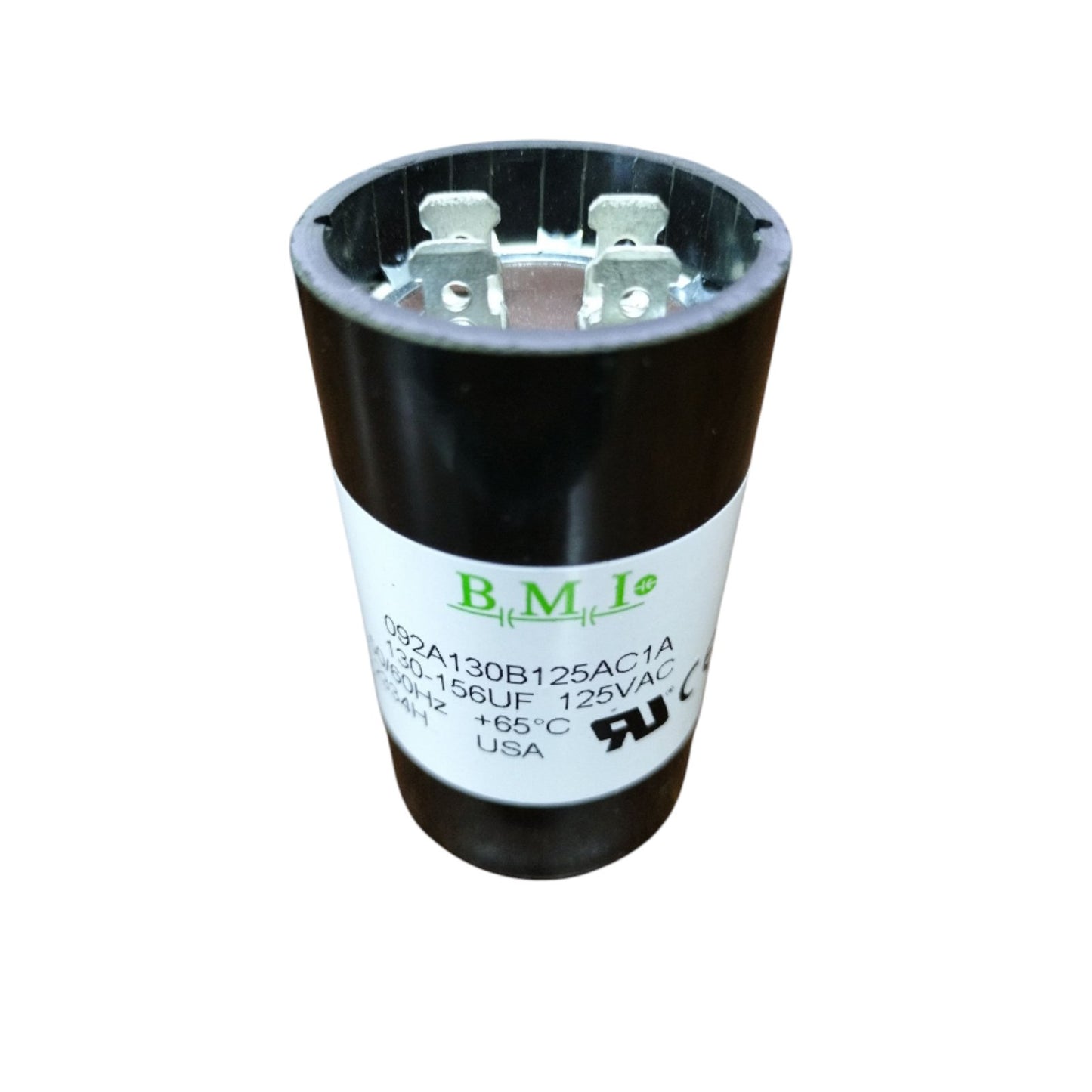 BMI Motor Starting Capacitor 130-156uF 125V AC, Capacitor 10-156MFD