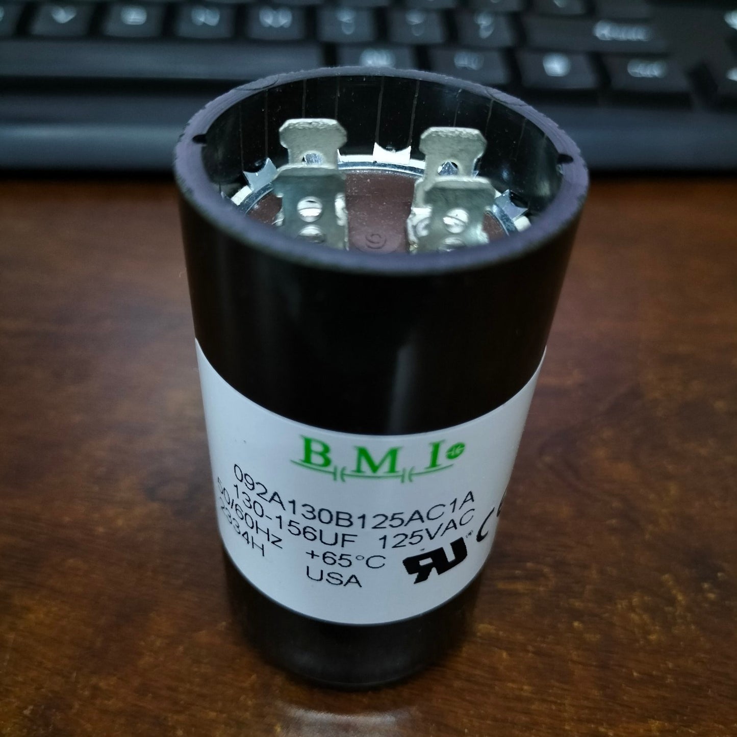 BMI Motor Starting Capacitor 130-156uF 125V AC, Capacitor 10-156MFD