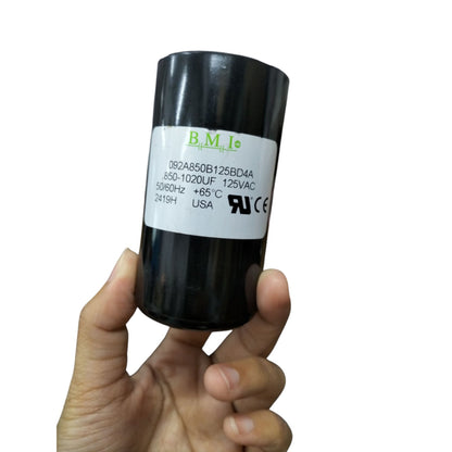 BMI Motor Starting Capacitor 850-1020UF 125V AC, Capacitor 850-1020MFD