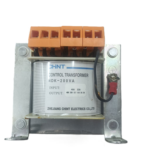 Chint Control Transformer 200VA NDK-200 Single Phase Input 230/400VAC Output 0, 24,36,110,127,230,400VAC