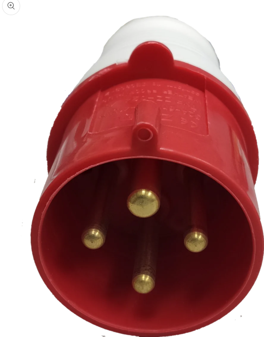 Wixim 32A Industrial Plug Connector Type 3P+E  W024