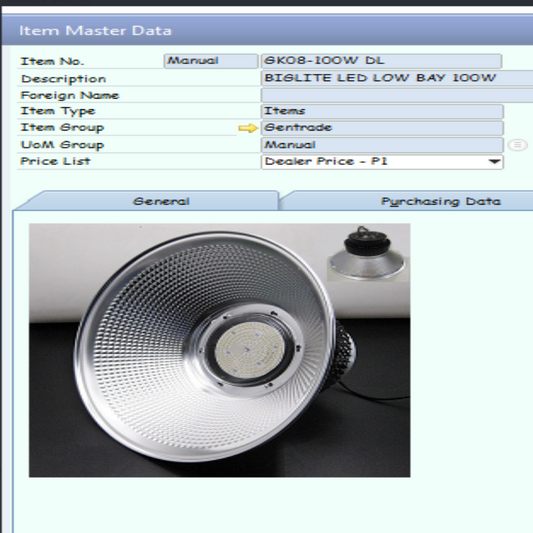 Biglite, Low Bay LIght 100W LED 220V, GK08-100W-DL