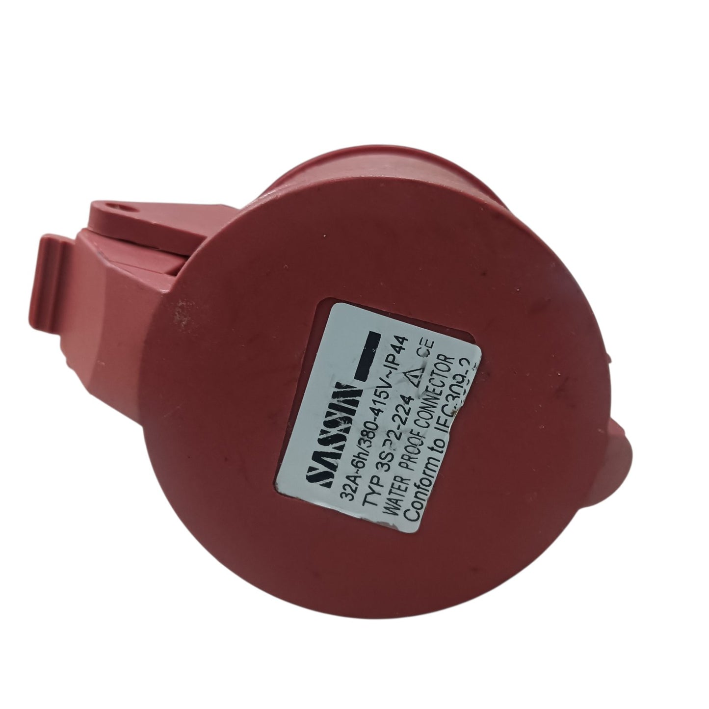 Sassin 32A 3P+E 4 Pin 380-415V IP44 Industrial Outlet 6h 4Pins Cord Connector Type 124 IEC309-2