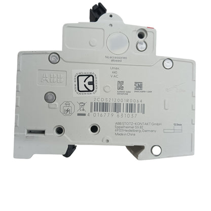 ABB MCB Miniature Circuit Breaker  16A 2  Pole 6 Kaic 220v SH202-C16