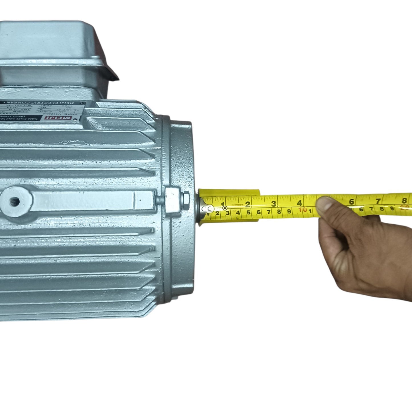 Meiji Three Phase Induction Motor 220/ 440v  5.5Hp 1750 RPM 7.57/15.15A Y112M-4