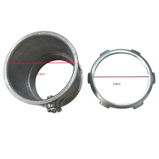 EMT Connector or EMT Adaptor with lock Nut 2"