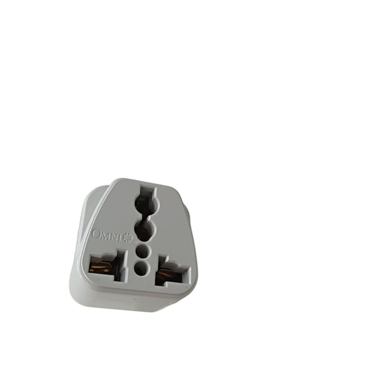 Omni Universal Adaptor, Round to Flat Adaptor, Universal to Flat Pin Adaptor 10A 250V WUA-002