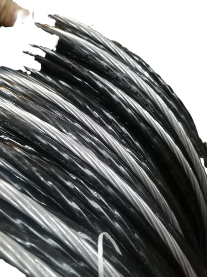 Hallux Service Drop Wire Duplex AWG 2/7 30mm 1 Cable Insulated and 1 Bare 500meters/Roll