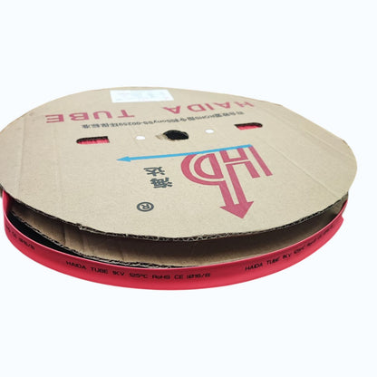 Heat Shrinkable Tube 16mm Red for 100mm 4/0 AWG Temp. rating 125°C,Voltage Rating 0.6/1kV 100meters per roll