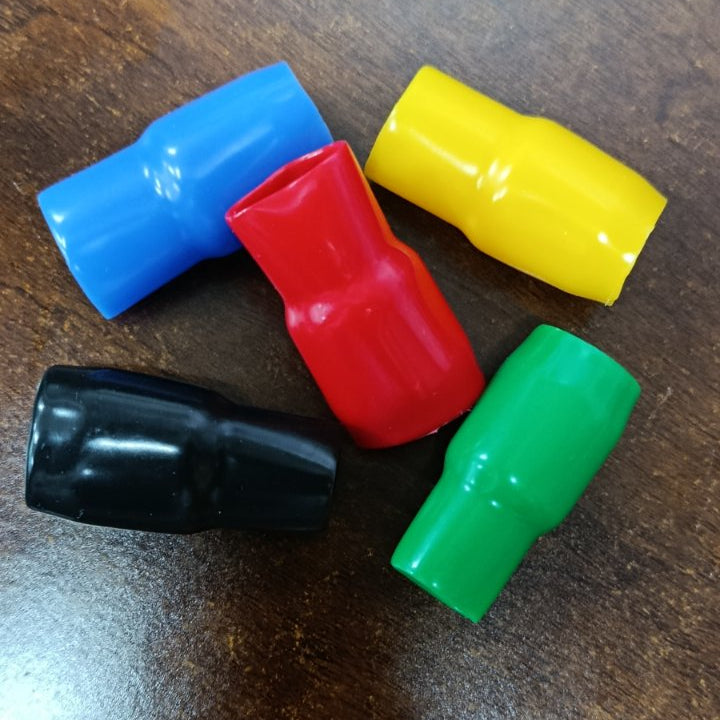 Vinyl Wire End Cap, Cable Marker (Max. Service Temp: of 80 Degree Celcius), 60mm (Blue)