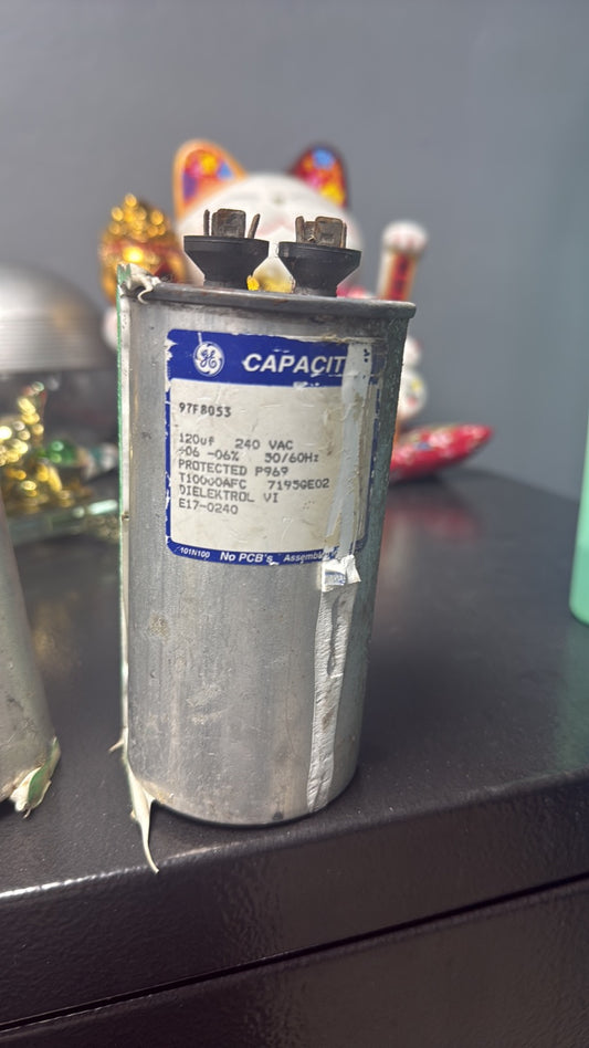 GE Capacitor 120MFD 240VAC