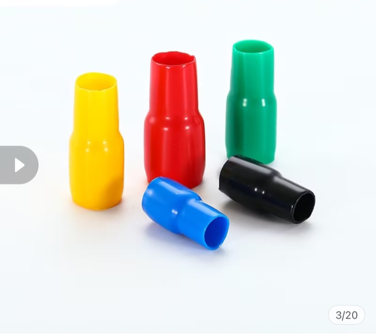 Vinyl Wire End Cap, Cable Marker (Max. Service Temp: of 80 Degree Celcius), 30mm (Green)