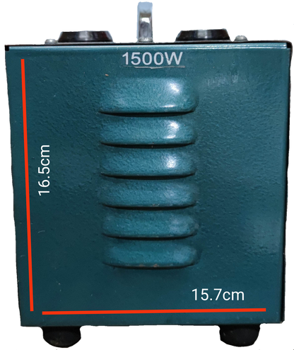 CE 1500W step down transformer 220V for door chimes and bells with compact 16.5 by 15.7 cm metal casing