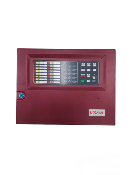 VSAIL Control Panel Conventional Type 16 Zones fire alarm system with multiple indicator lights and control buttons