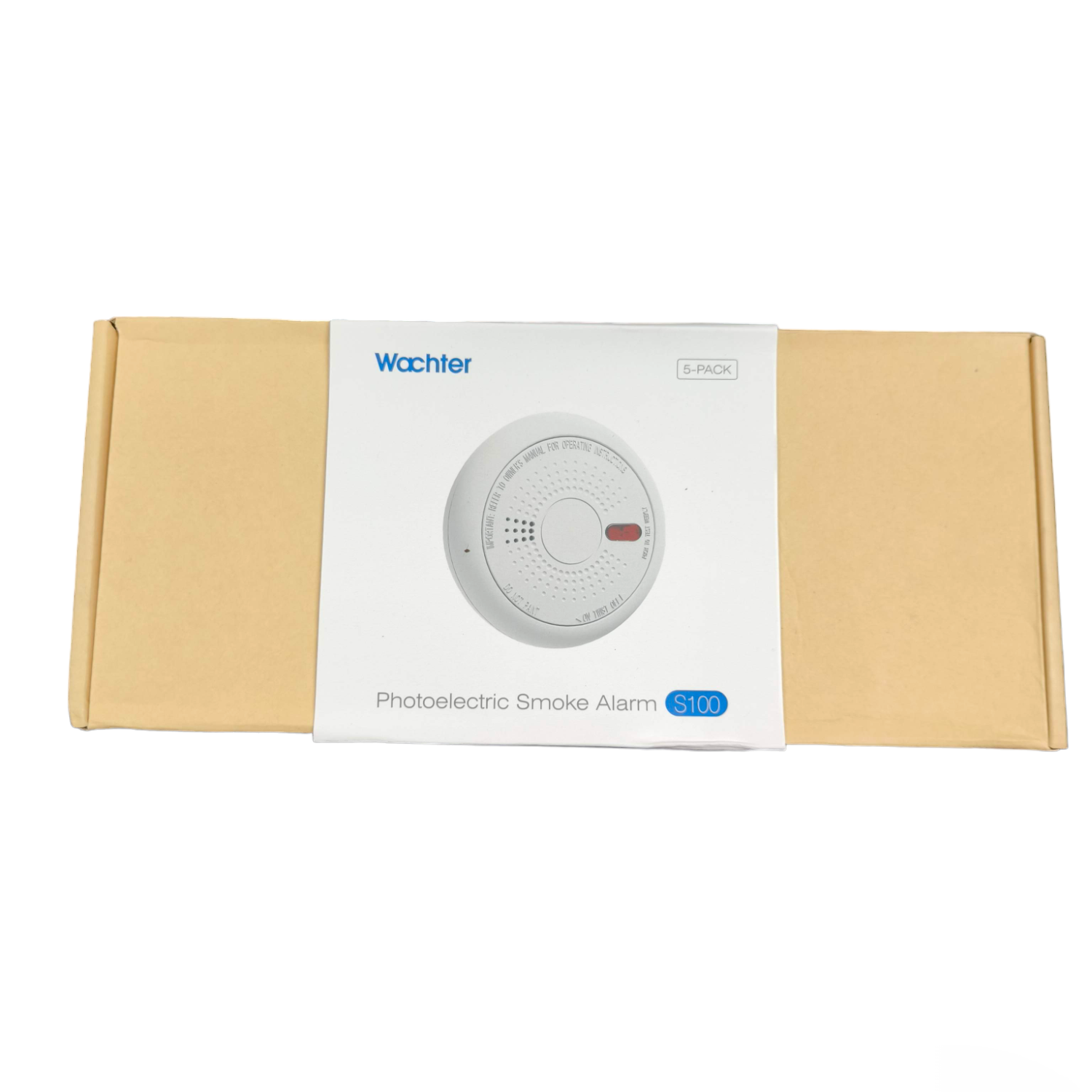 Wachter Photoelectric Smoke Alarm Watcher in packaging for enhanced fire safety detection