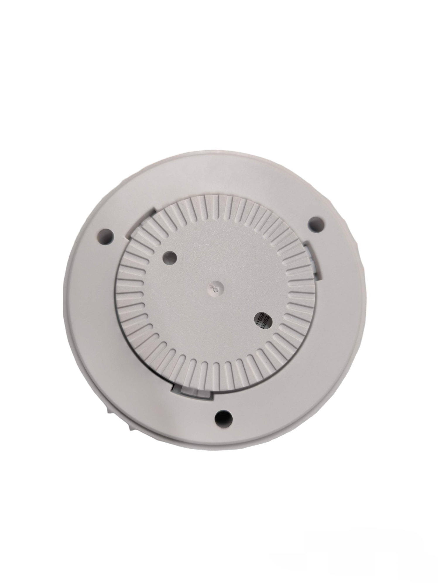 Watcher photoelectric smoke alarm with battery in round white design for safety systems