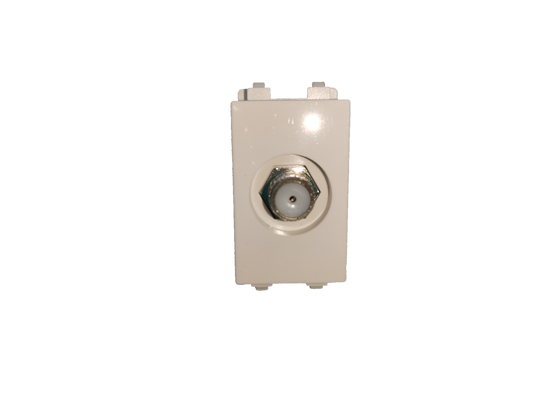Royu Wall Cable TV Outlet with white plastic casing for cable connections