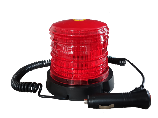 Sub Zero Red Warning Light 10-30V DC with Coiled Cord for Emergency Signal Use