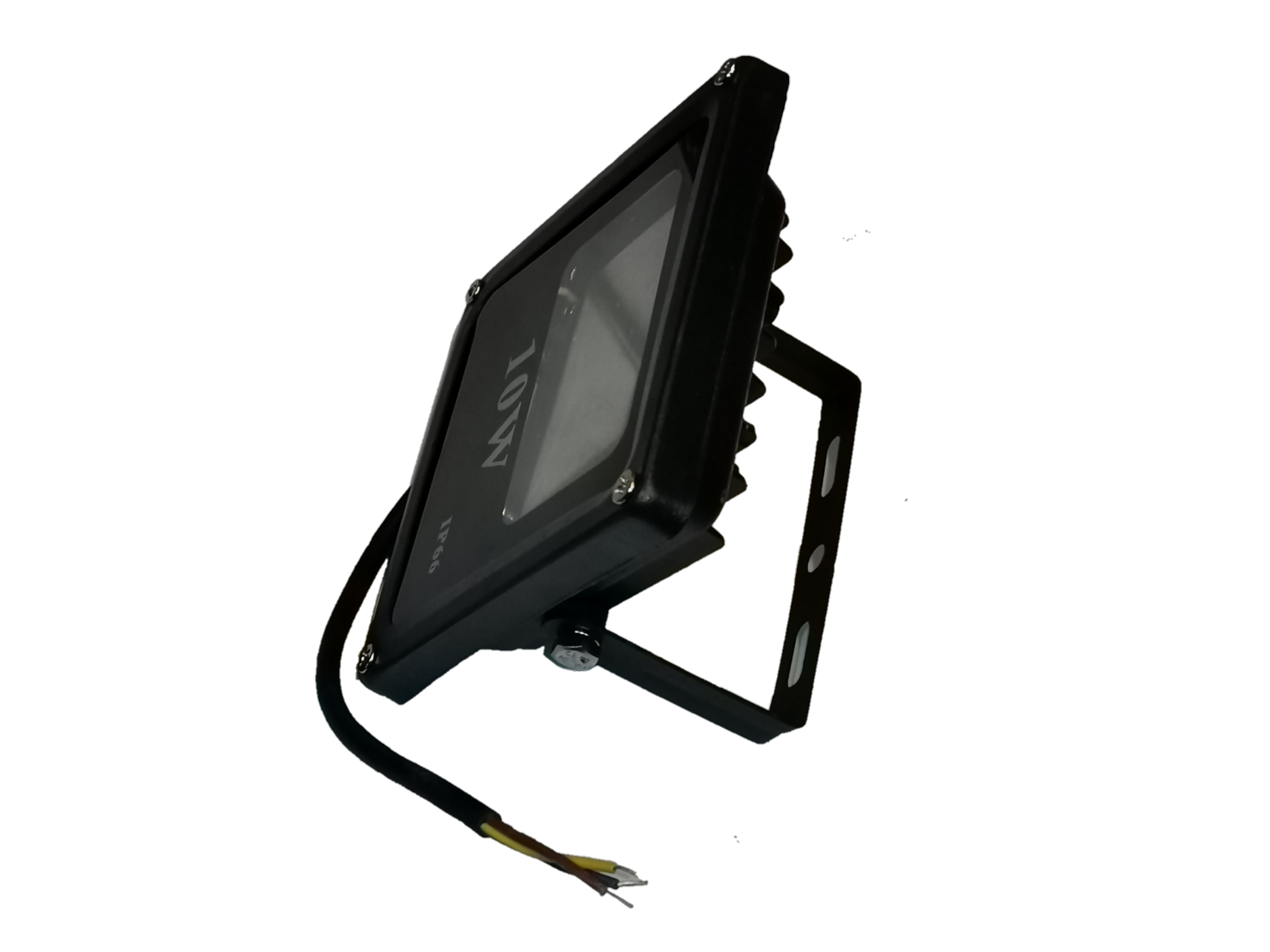 Denko waterproof 10W LED light for outdoor use with black frame and mounting bracket