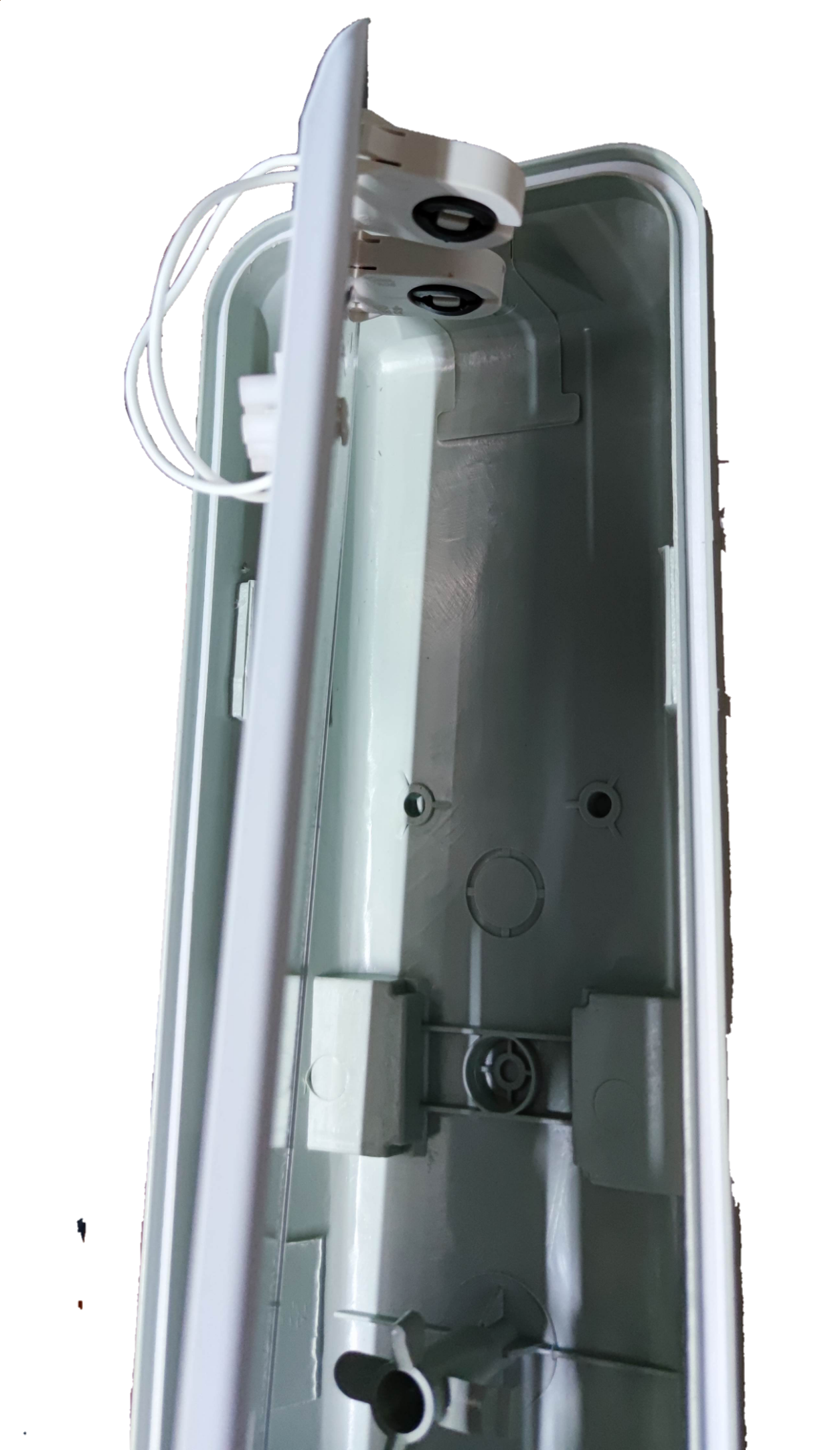 Philips and Opple weatherproof LED fluorescent fixture for durable outdoor lighting installations