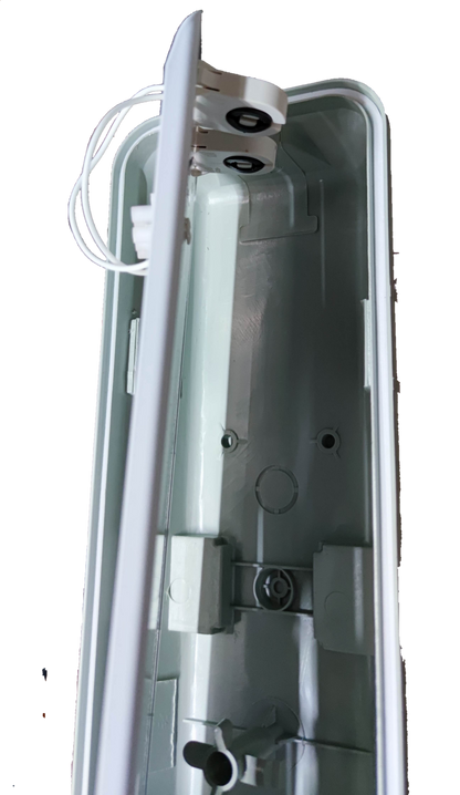 Philips and Opple weatherproof LED fluorescent fixture for durable outdoor lighting installations