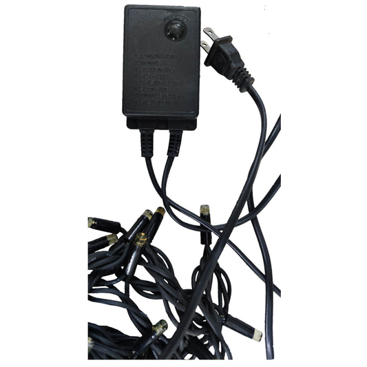 Weatherproof LED string lights 10 meters with plug and multiple connection points for outdoor decoration