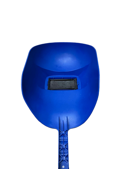 Butterfly blue Welding Mask with Handle Type designed for eye protection during welding tasks