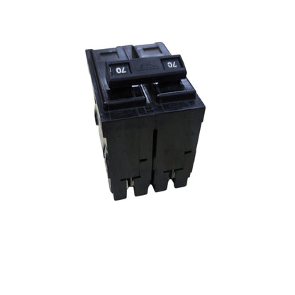 Westinghouse 70A 2 pole circuit breaker designed for reliable electrical protection and safety.