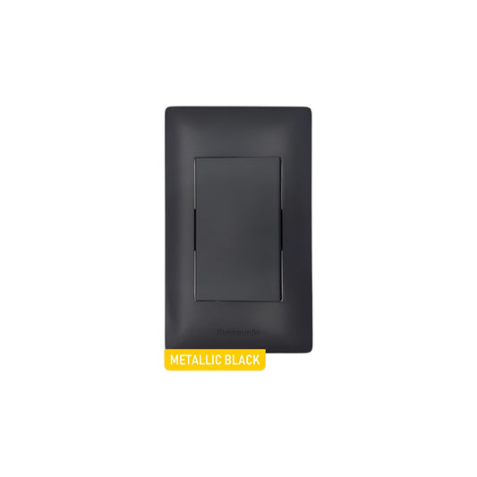 Panasonic 1 Gang 3 Way Switch 1 Device Slim Art Series Metallic Black WSAG6803MB-1/WSAG5512MB-5