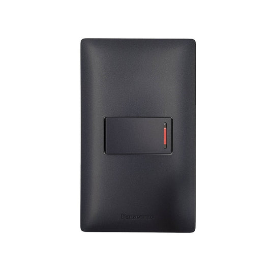 Panasonic Illuminated 1 Gang 3 Way Switch 3 Device Slim Art Series Metallic Black WSAG6801MB-1/WSAG5572MB-5