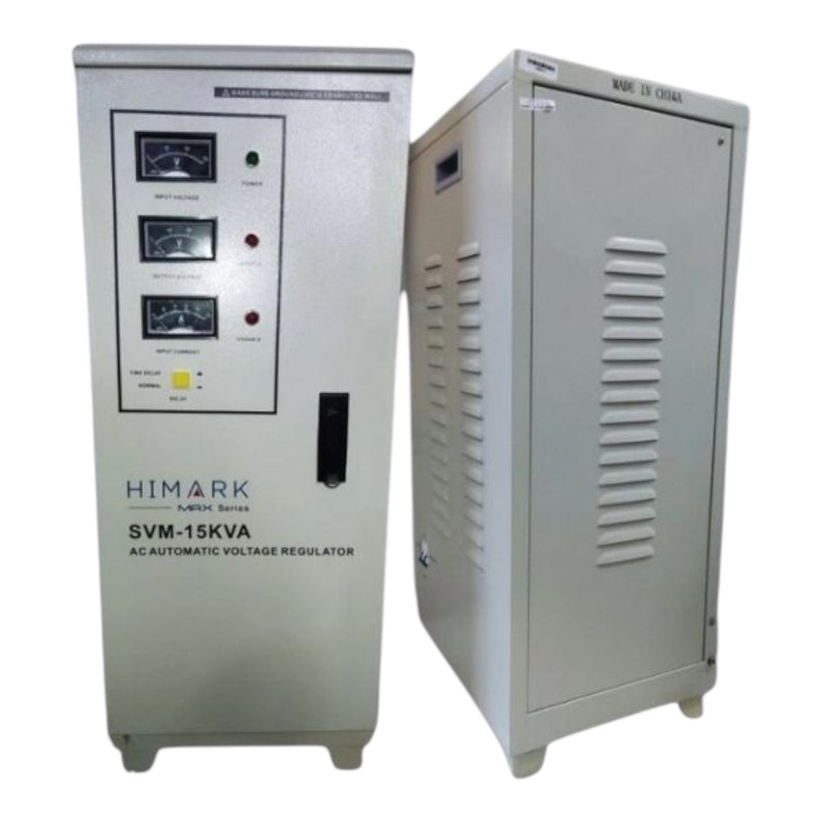 Himark 15000W Automatic Voltage Regulator 1 Input and 1 Output Terminal Binding MCB Protection SVM-15KVA