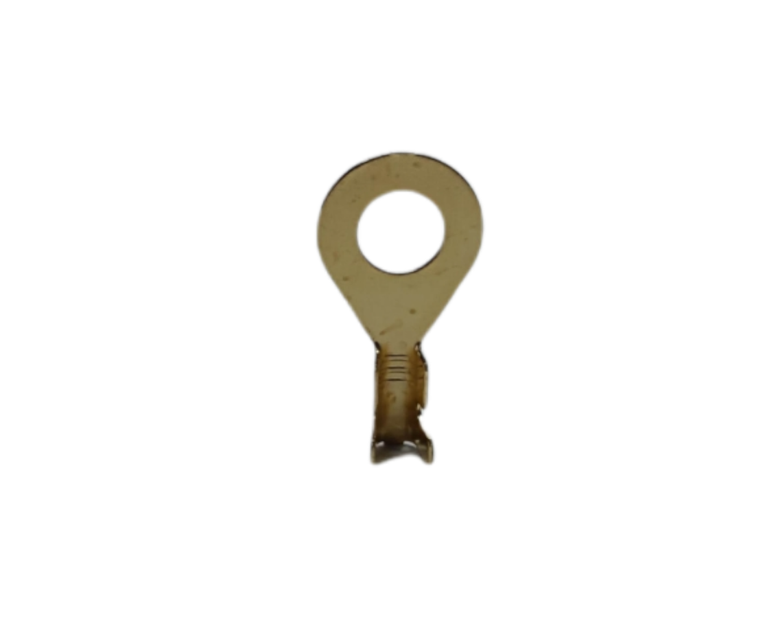 Copper 7mm hole round wire terminal for secure electrical connections in circuits