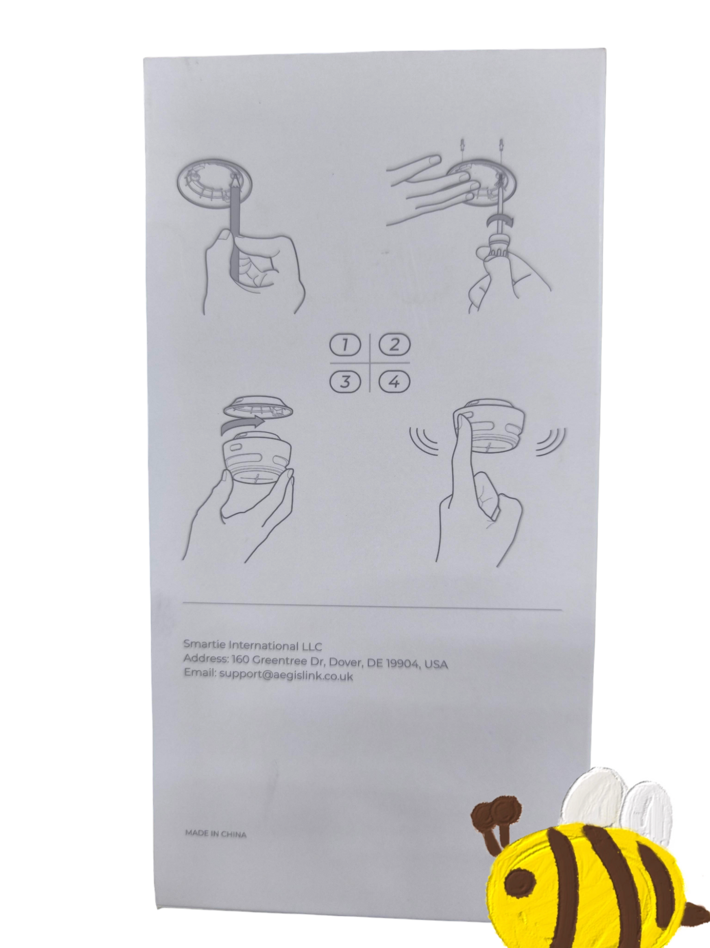 Aegislink wireless interlinked smoke alarm installation instructions with step by step diagram