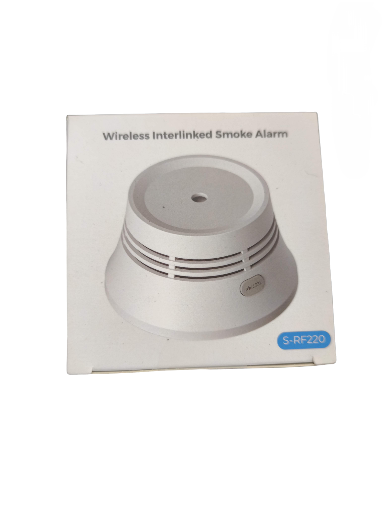 Aegislink Wireless Interlinked Smoke Alarm model S-RF220 in white for home security