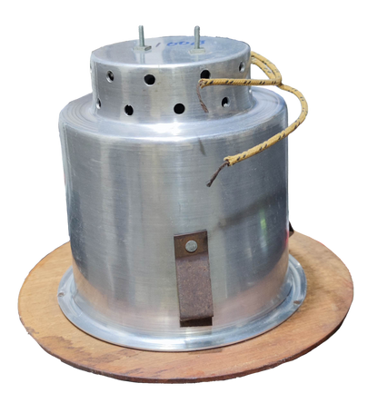 Local wooden border down light fixture with aluminum housing and wiring for lighting installation