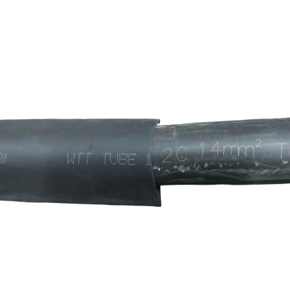 30mm Shrinkable Tube Black heat shrink sleeve on power cable for cable management and insulation