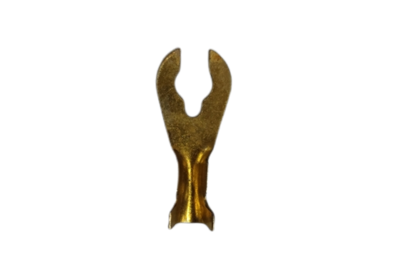 Y Terminal 5mm Y Size Y-91 Electrical Connector in Gold Finish for Circuit Assembly