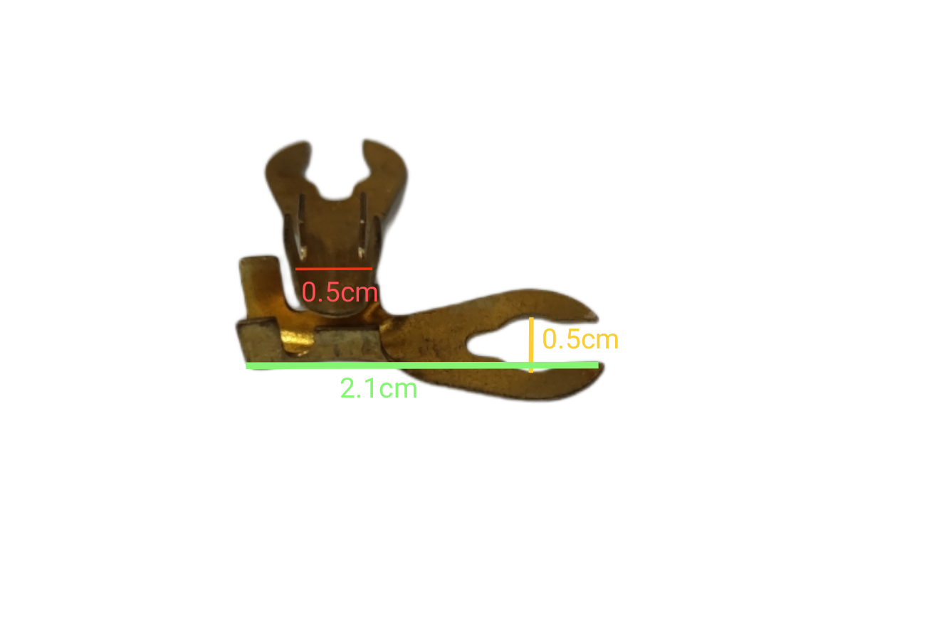 Y Terminal 5mm Y Size Y-91 Metal Connector with Measurement Features for Electrical Circuitry